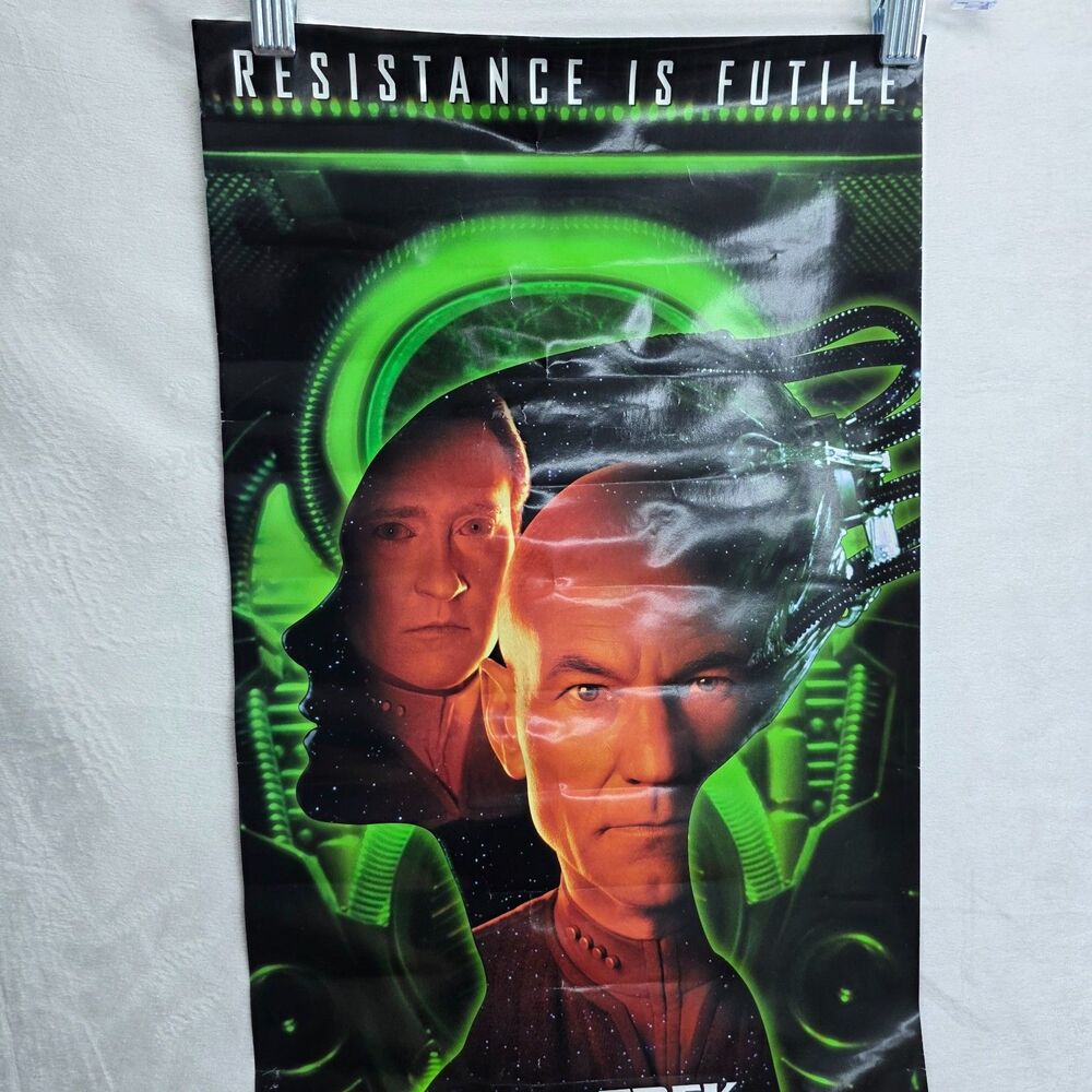 Star Trek First Contact Original Wall Art Poster The Experience Las Vegas 1997